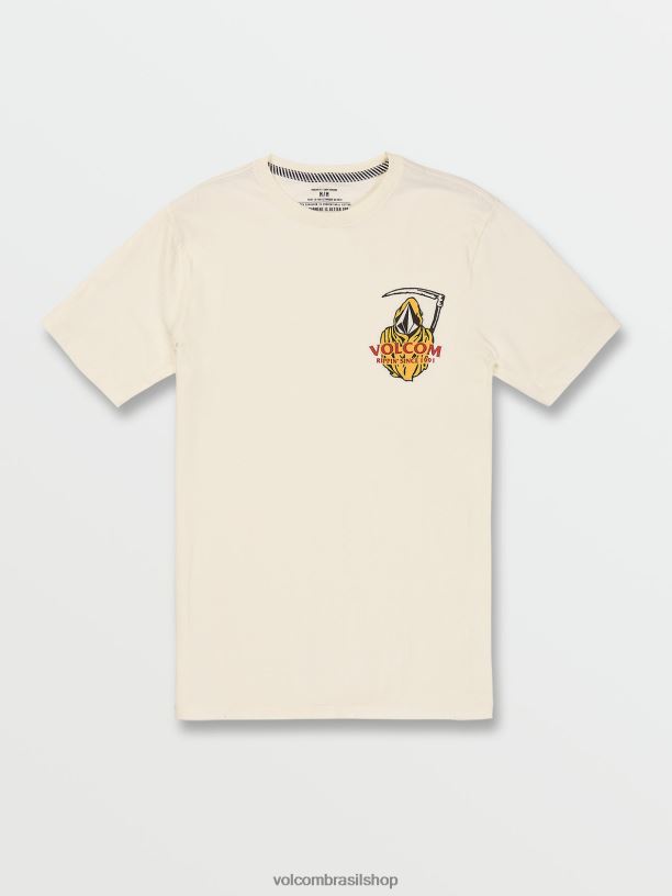 br Volcom unissex ar livre camiseta manga curta reapin off white 88NNJ749