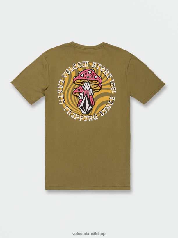 br Volcom unissex ar livre fazenda para fios camiseta manga curta psychike Moinho Velho 88NNJ743