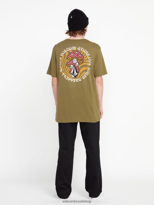 br Volcom unissex ar livre fazenda para fios camiseta manga curta psychike Moinho Velho 88NNJ743