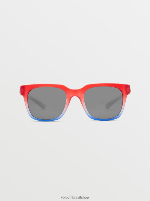 br Volcom unissex ar livre óculos de metamorfose estrelas e listras/espelho de prata 88NNJ450