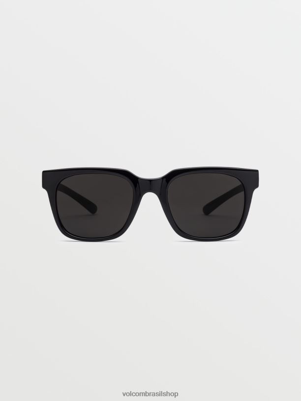 br Volcom unissex ar livre óculos de metamorfose preto brilhante/cinza 88NNJ550