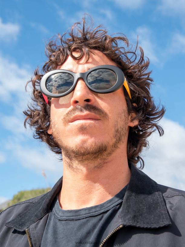 br Volcom unissex ar livre óculos de sol chapados ent/teal 88NNJ467