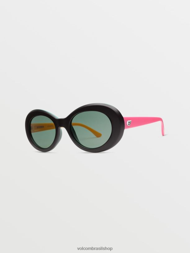 br Volcom unissex ar livre óculos de sol chapados ent/teal 88NNJ467
