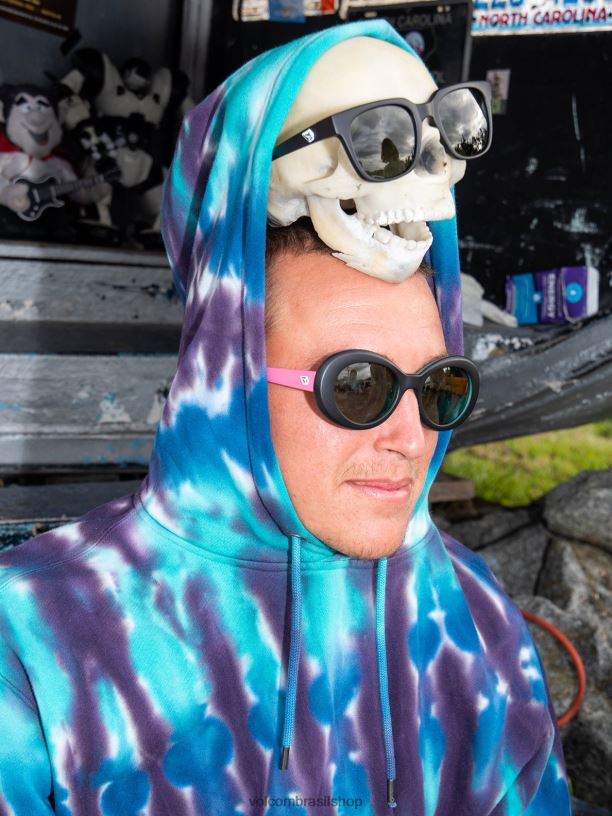 br Volcom unissex ar livre óculos de sol chapados ent/teal 88NNJ467