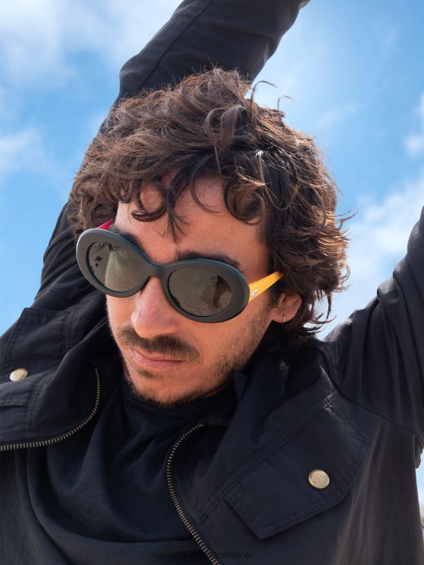 br Volcom unissex ar livre óculos de sol chapados ent/teal 88NNJ467