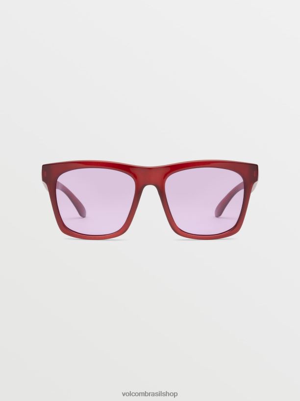 br Volcom unissex ar livre óculos de sol de joia brilho âmbar/violeta 88NNJ530