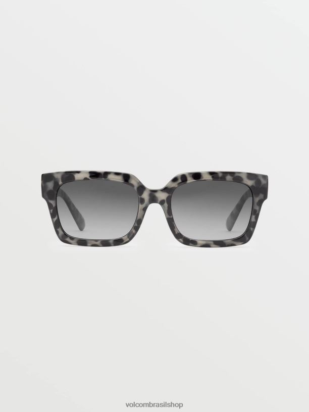 br Volcom unissex ar livre óculos de sol dominador gloss nude tort/gradiente cinza 88NNJ470