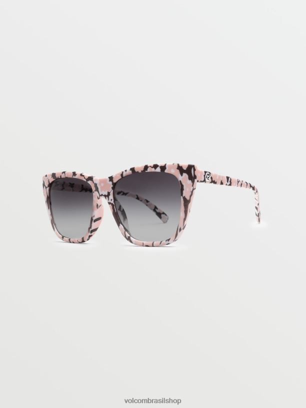 br Volcom unissex ar livre óculos de sol looky lou gradiente cinza 88NNJ454