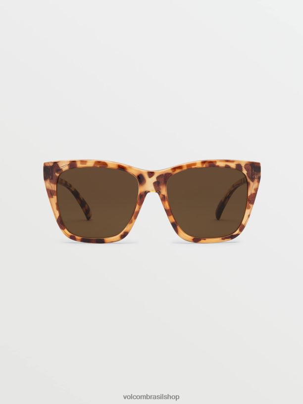 br Volcom unissex ar livre óculos de sol looky lou torta de polca/bronze 88NNJ506