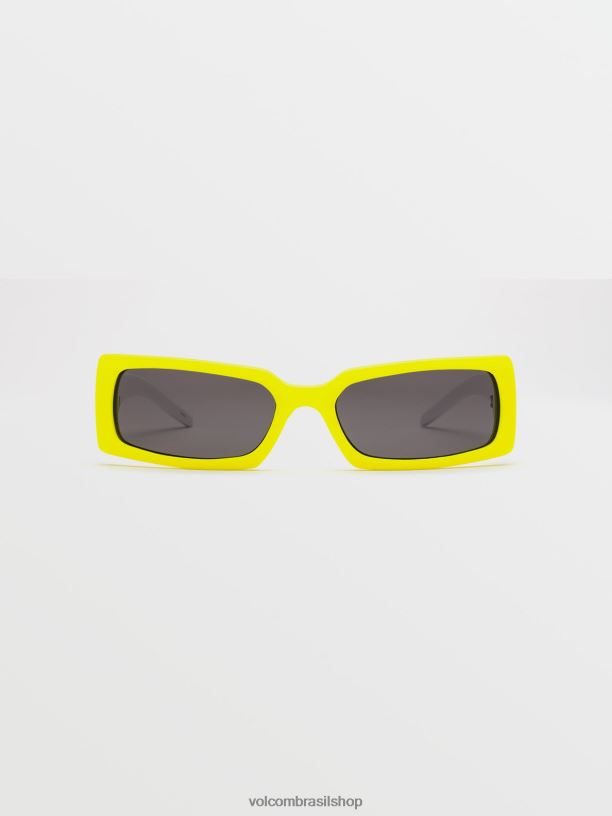br Volcom unissex ar livre óculos de sol magna brilho limão/cinza 88NNJ578