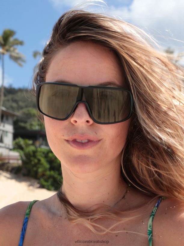 br Volcom unissex ar livre óculos de sol masculinos de entretenimento cerceta 88NNJ449