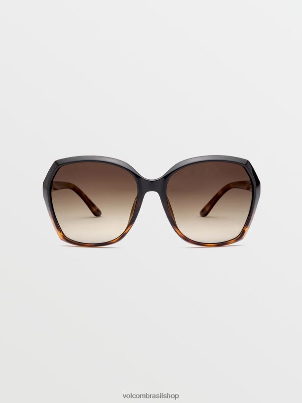 br Volcom unissex ar livre óculos de sol psíquicos gloss darkside/bronze fade polar 88NNJ488