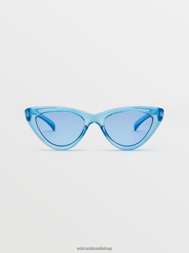 br Volcom unissex ar livre faca óculos de sol céu de cristal/azul 88NNJ568