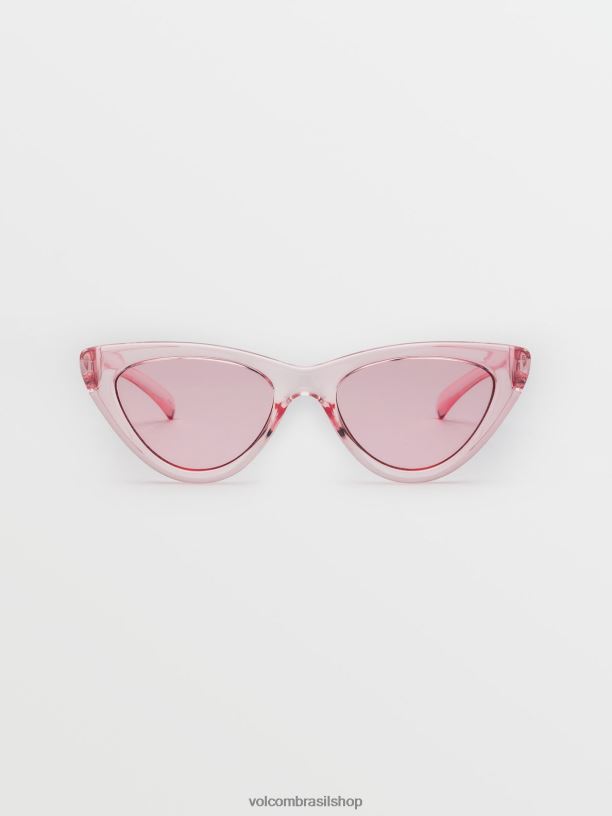 br Volcom unissex ar livre faca óculos de sol cristal rosa claro/rosa 88NNJ567