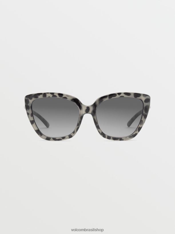 br Volcom unissex ar livre mili óculos de sol gloss nude tort/gradiente cinza 88NNJ477