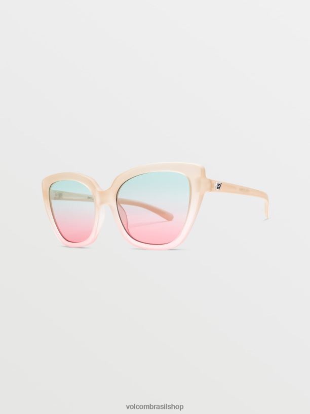 br Volcom unissex ar livre mili óculos de sol gradiente tão desbotado/aqua 88NNJ446