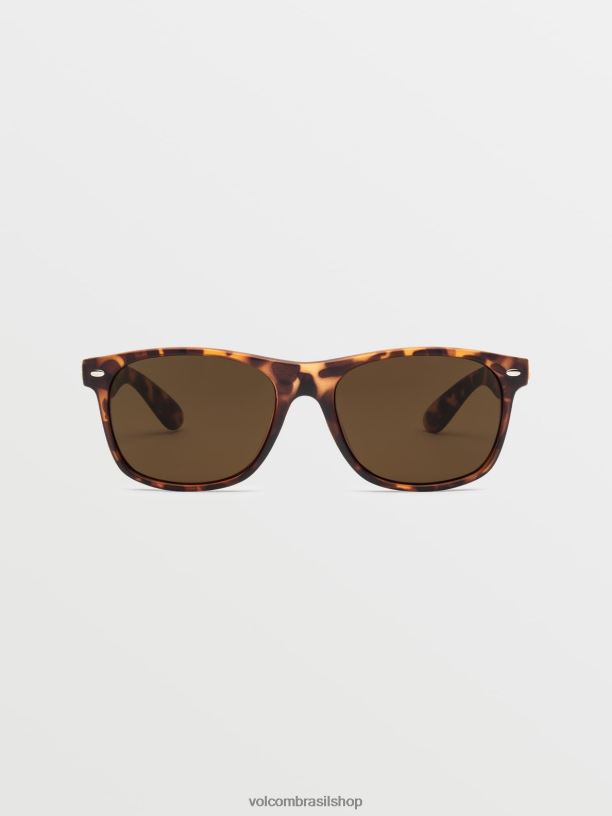 br Volcom unissex ar livre quarenta e seis óculos de sol delito fosco/bronze 88NNJ481