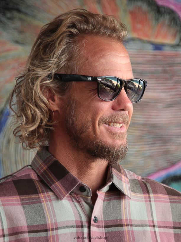 br Volcom unissex ar livre quarenta e seis óculos de sol tie dye/gradiente cinza 88NNJ523