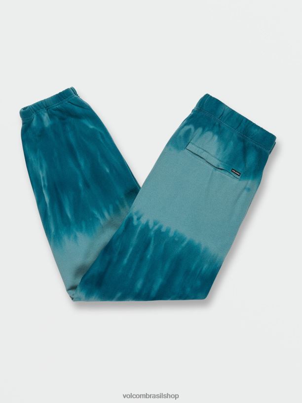 br Volcom unissex ar livre pedra icônica mais calças de lã com cintura elástica litoral azul 88NNJ758