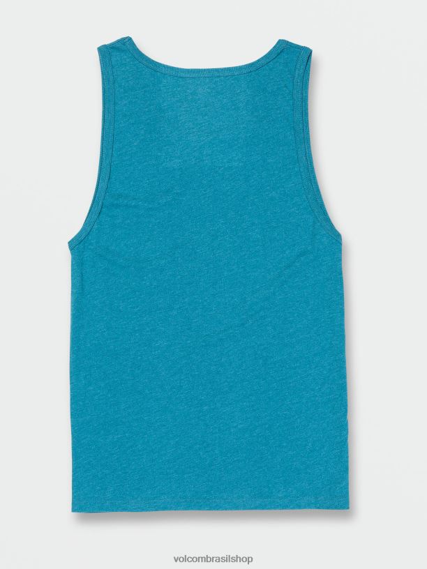 br Volcom unissex ar livre tanque de urze sólido urze azul-petróleo 88NNJ745