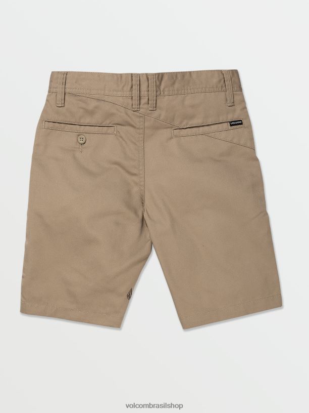 br Volcom unissex ar livre bermuda chino frickin caqui 88NNJ763