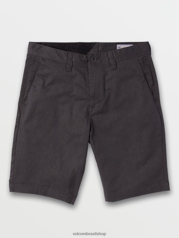 br Volcom unissex ar livre shorts elásticos modernos frickin urze carvão 88NNJ765