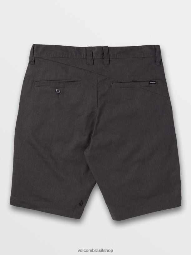 br Volcom unissex ar livre shorts elásticos modernos frickin urze carvão 88NNJ765