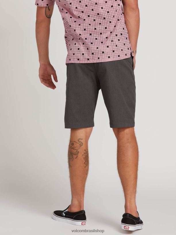 br Volcom unissex ar livre shorts elásticos modernos frickin urze carvão 88NNJ765