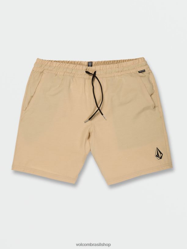 br Volcom unissex ar livre shorts híbridos destacados amêndoa 88NNJ747