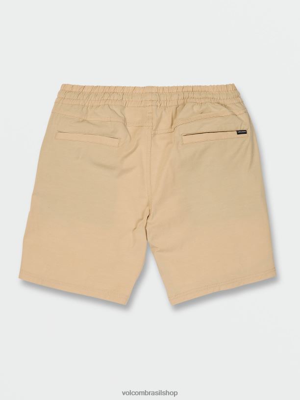 br Volcom unissex ar livre shorts híbridos destacados amêndoa 88NNJ747