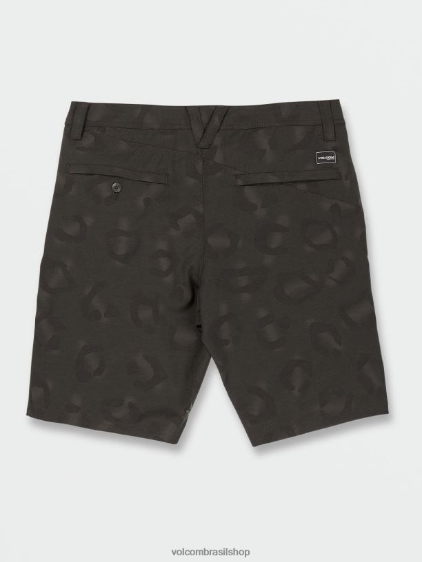 br Volcom unissex ar livre shorts mix frickin cross shred preto enxaguado 88NNJ750