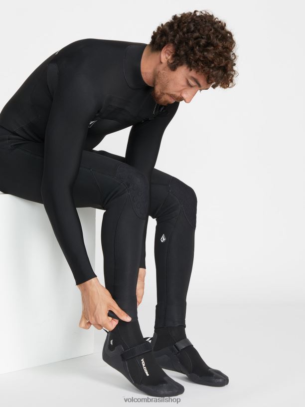 br Volcom homens surfar Bota bico redondo 5mm preto 88NNJ660