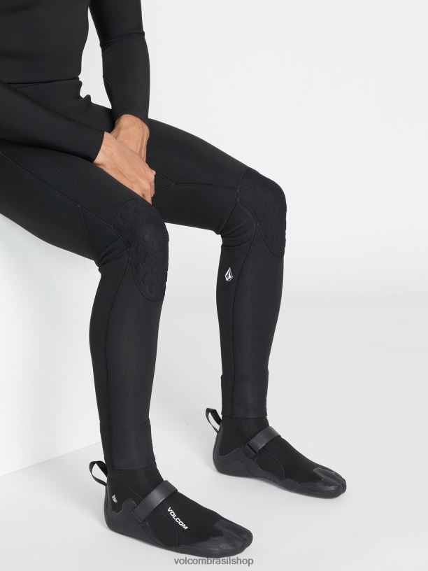 br Volcom homens surfar Bota bico redondo 5mm preto 88NNJ660