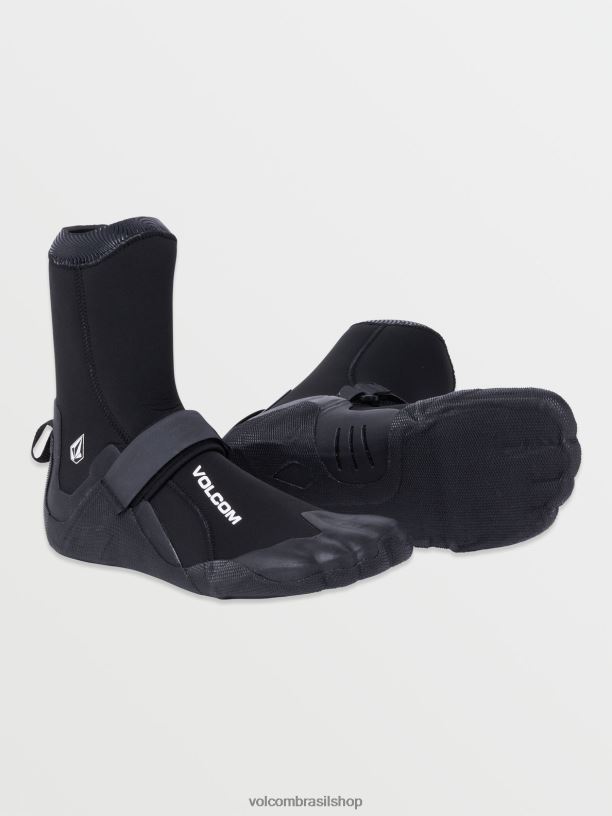 br Volcom homens surfar Bota bico redondo 5mm preto 88NNJ660