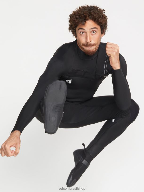 br Volcom homens surfar Bota bico redondo 5mm preto 88NNJ660