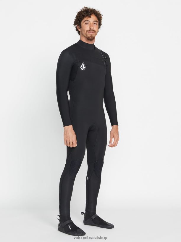 br Volcom homens surfar Bota bico redondo 5mm preto 88NNJ660