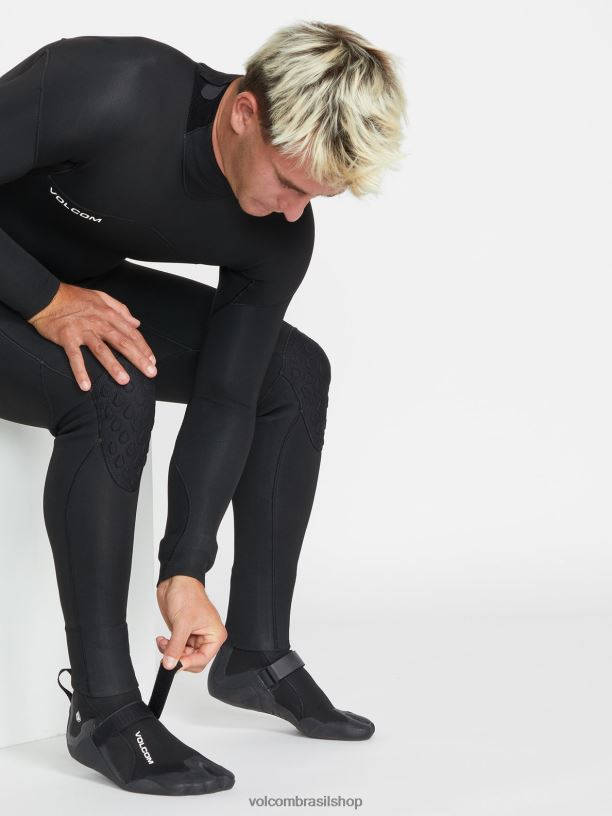 br Volcom homens surfar Bota biqueira bipartida 3mm preto 88NNJ659