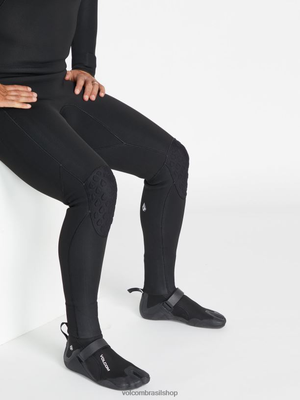 br Volcom homens surfar Bota biqueira bipartida 3mm preto 88NNJ659