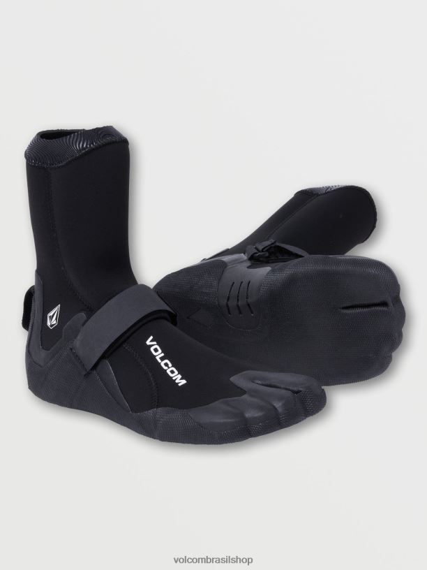 br Volcom homens surfar Bota biqueira bipartida 3mm preto 88NNJ659