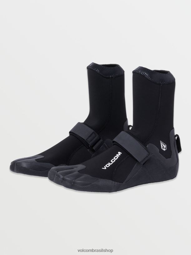 br Volcom homens surfar Bota biqueira bipartida 3mm preto 88NNJ659