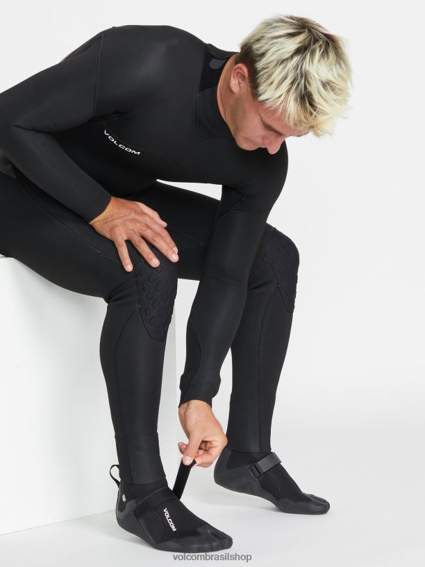 br Volcom homens surfar Bota biqueira bipartida 3mm preto 88NNJ659