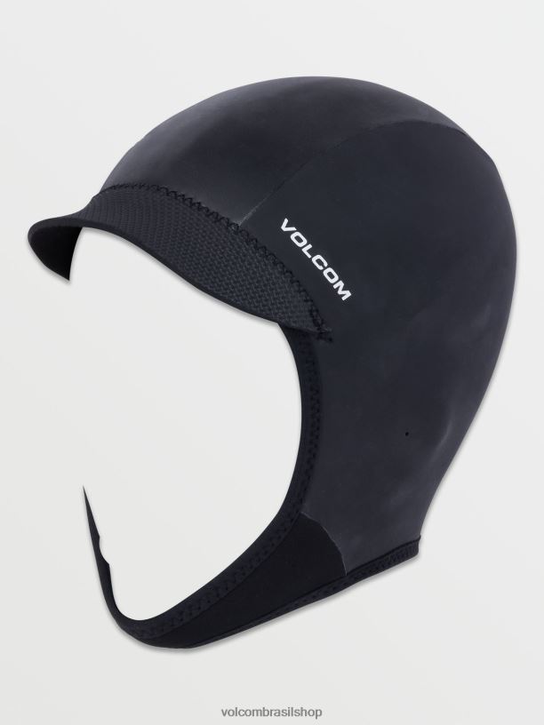 br Volcom homens surfar capuz pulôver 2/5mm preto 88NNJ661