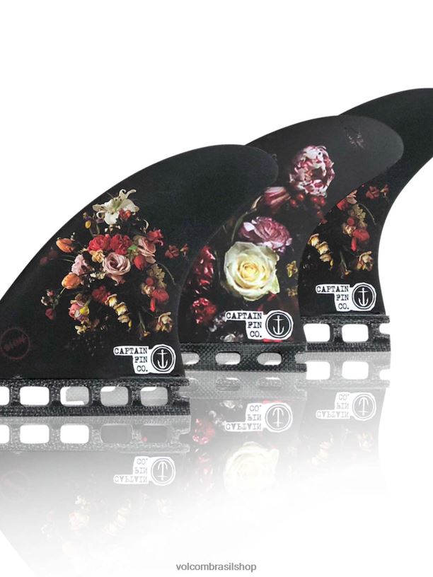 br Volcom homens surfar dion agius flores médias preto 88NNJ730