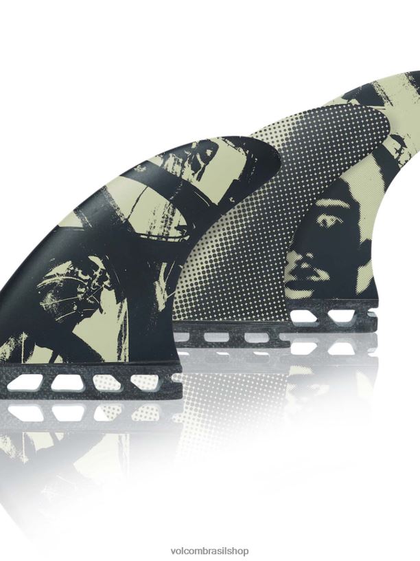 br Volcom homens surfar mikey propulsor de fevereiro preto 88NNJ724