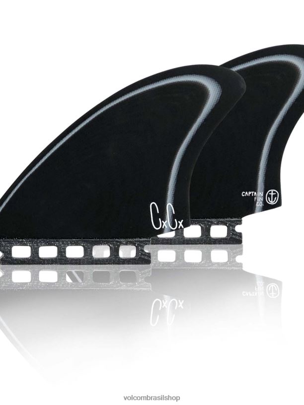 br Volcom homens surfar quilha christenson especial Preto branco 88NNJ670