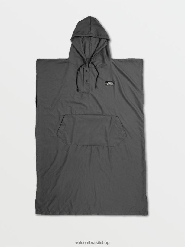br Volcom x Matador homens surfar poncho de praia embalável cinza 88NNJ664