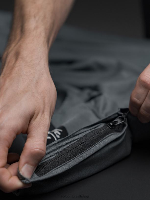 br Volcom x Matador homens surfar poncho de praia embalável cinza 88NNJ664