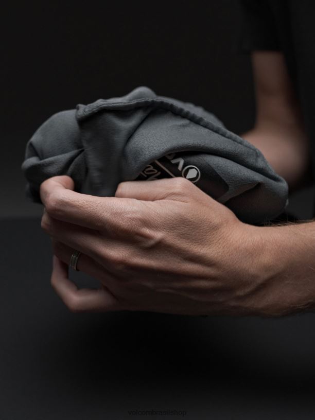 br Volcom x Matador homens surfar poncho de praia embalável cinza 88NNJ664