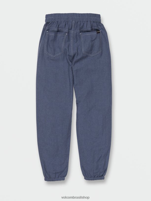 br Volcom garotas roupas calças de domingo vôo azul 88NNJ1348