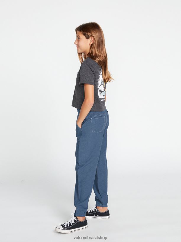 br Volcom garotas roupas calças de domingo vôo azul 88NNJ1348